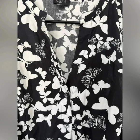 DOTTED BUTTERFLIES POPLIN SHIRTDRESS - Picture 2 of 7